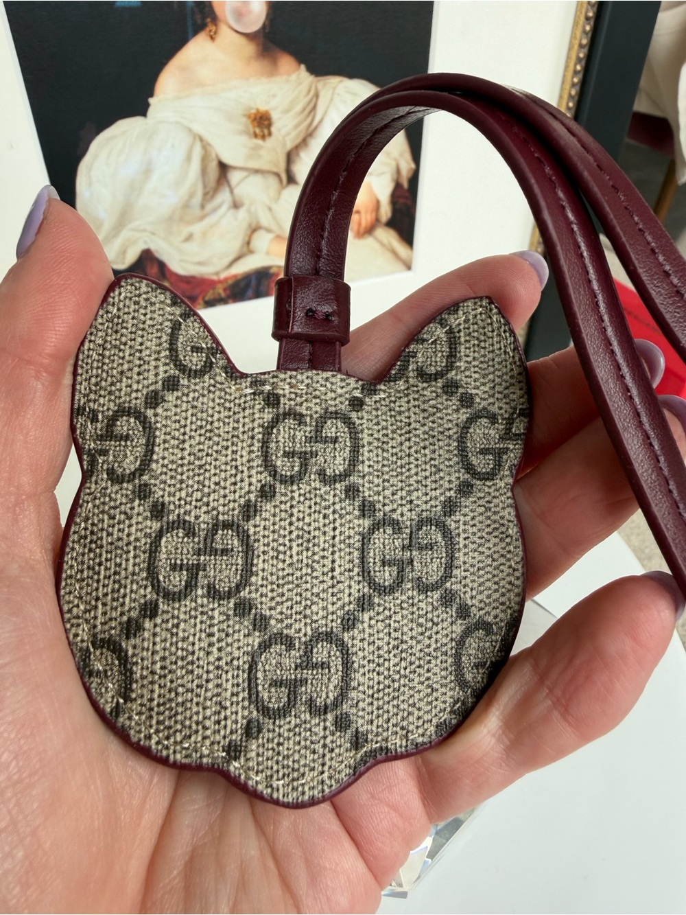 GUCCI Supreme Cat Bag Charm - Picture 3 of 4